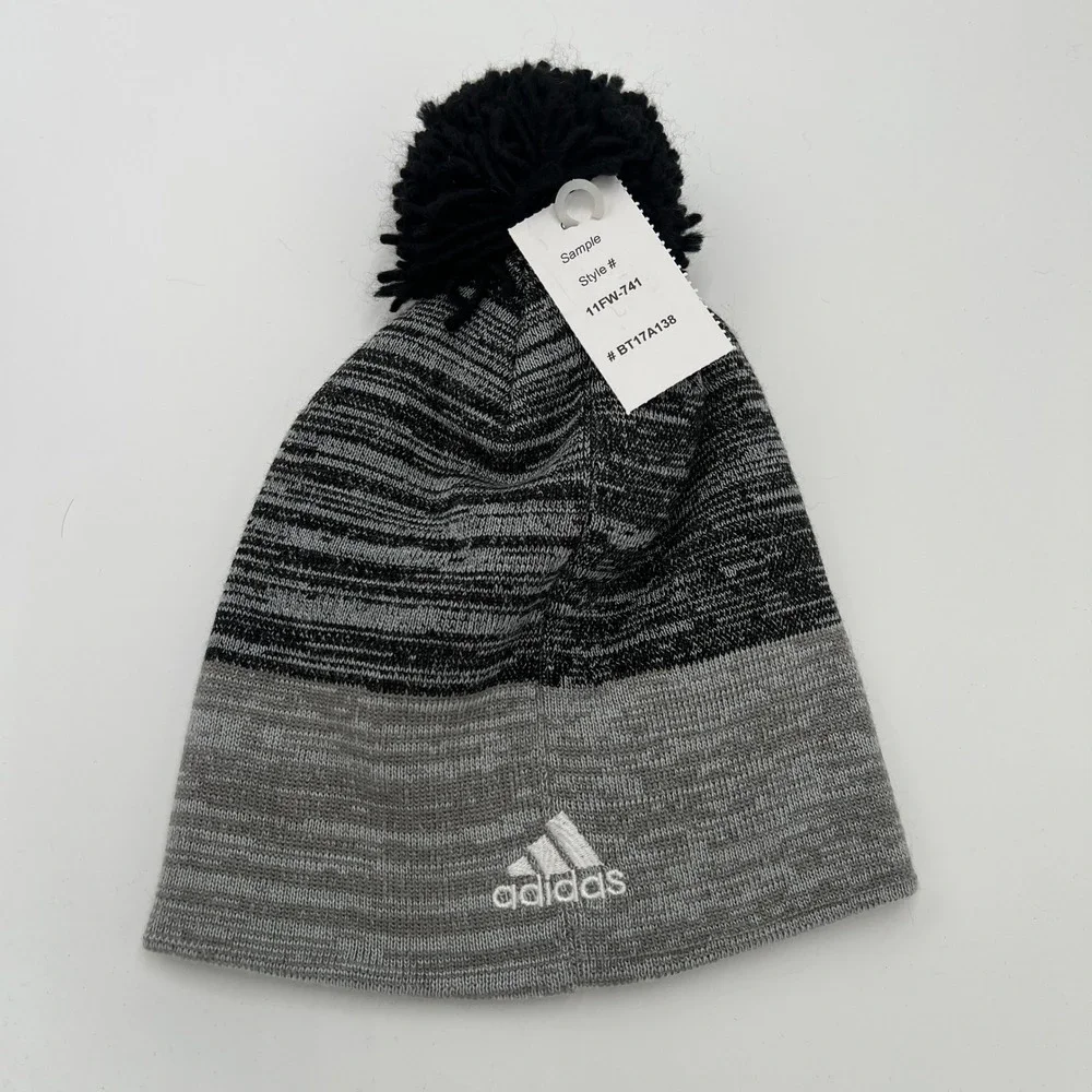 Adidas Texas A&M Aggies Knit Beanie Hat Pom‎ Pom Gray Black One Size